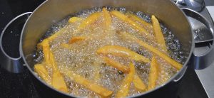 Sweet potato fries - stegning